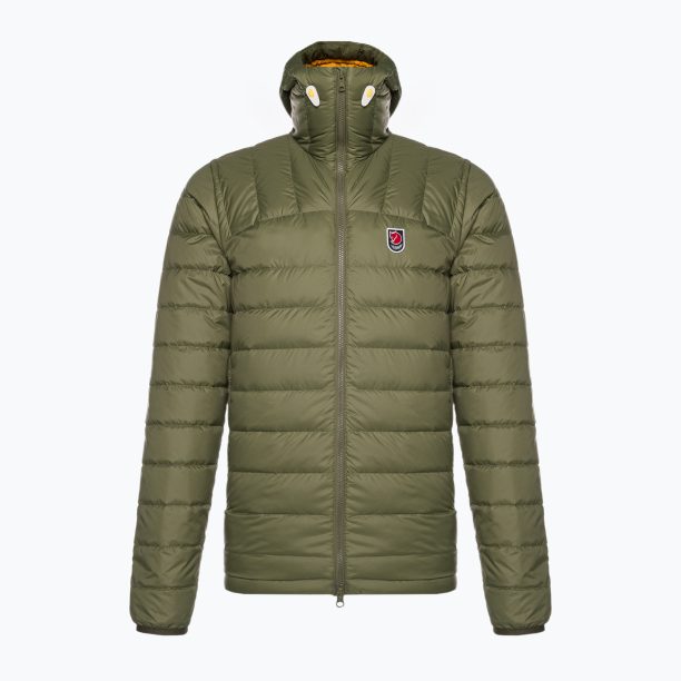 Мъжки пухени якета Fjällräven Expedition Pack Down Hoodie green/mustard yellow