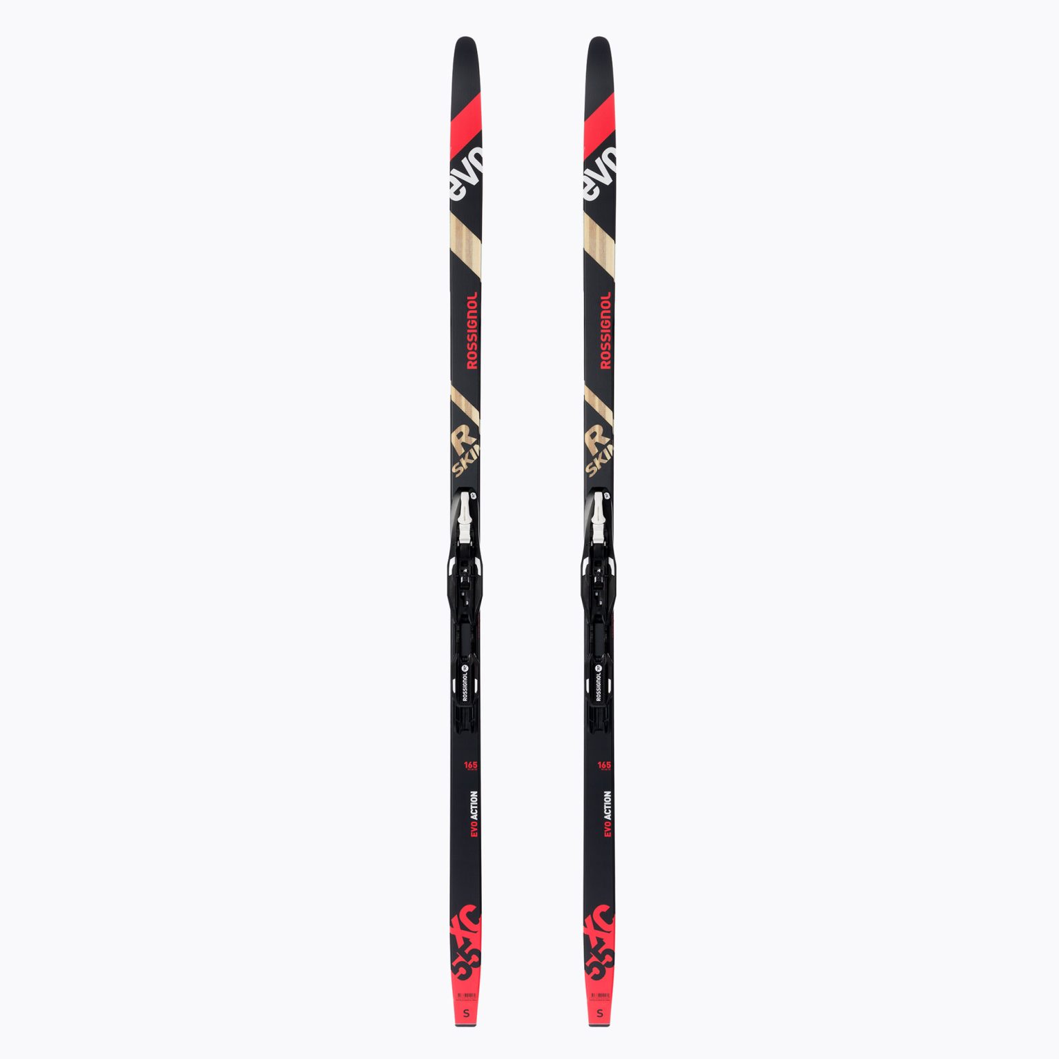 Мъжки ски за ски бягане Rossignol Evo XC 55 R-Skin + Control SI red/black