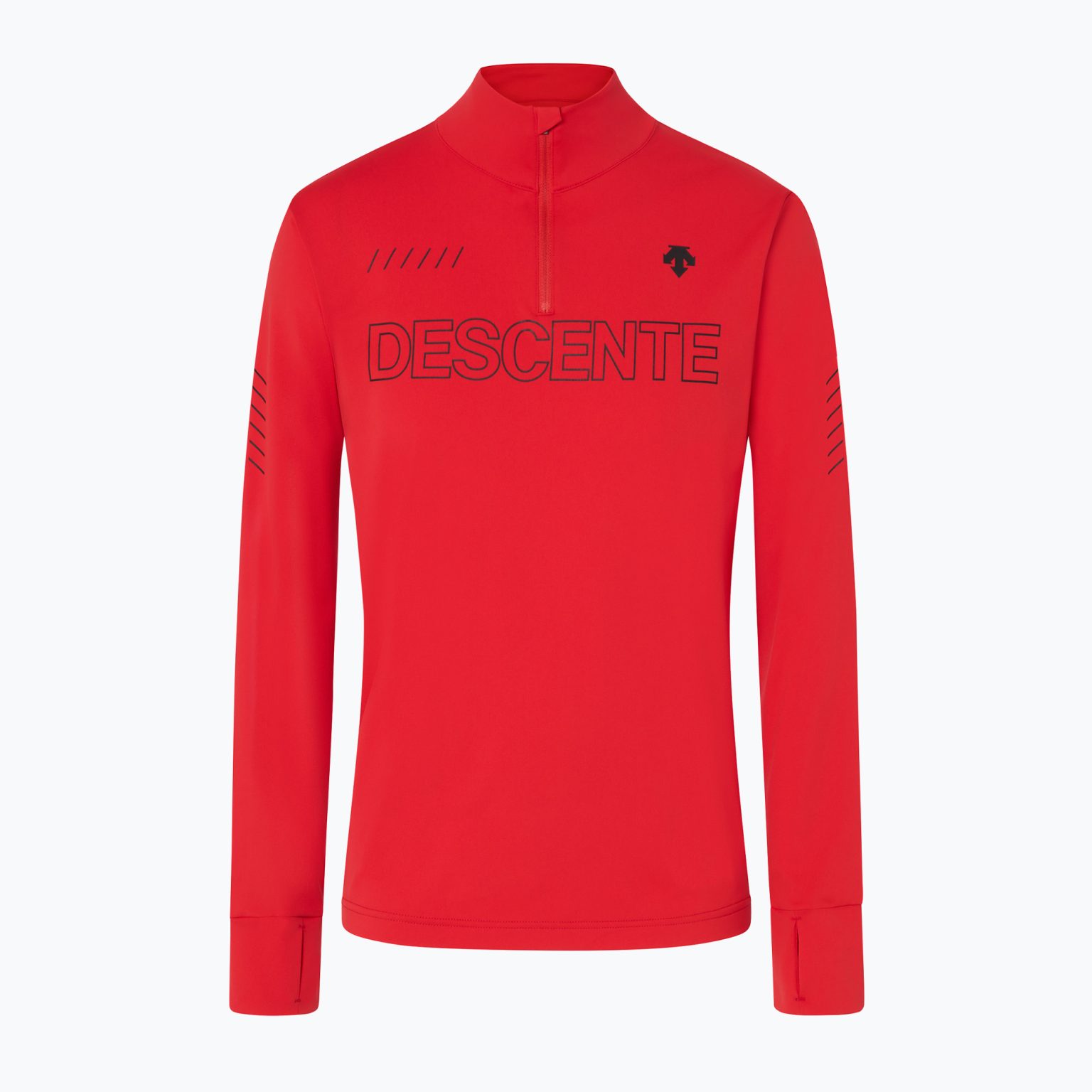 Мъжки ски потник Descente Descente 1/4 Zip 85 червен DWMUGB28