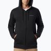 Мъжки суитшърт Columbia Logo Fleece Full Zip от полар черен 1889164010