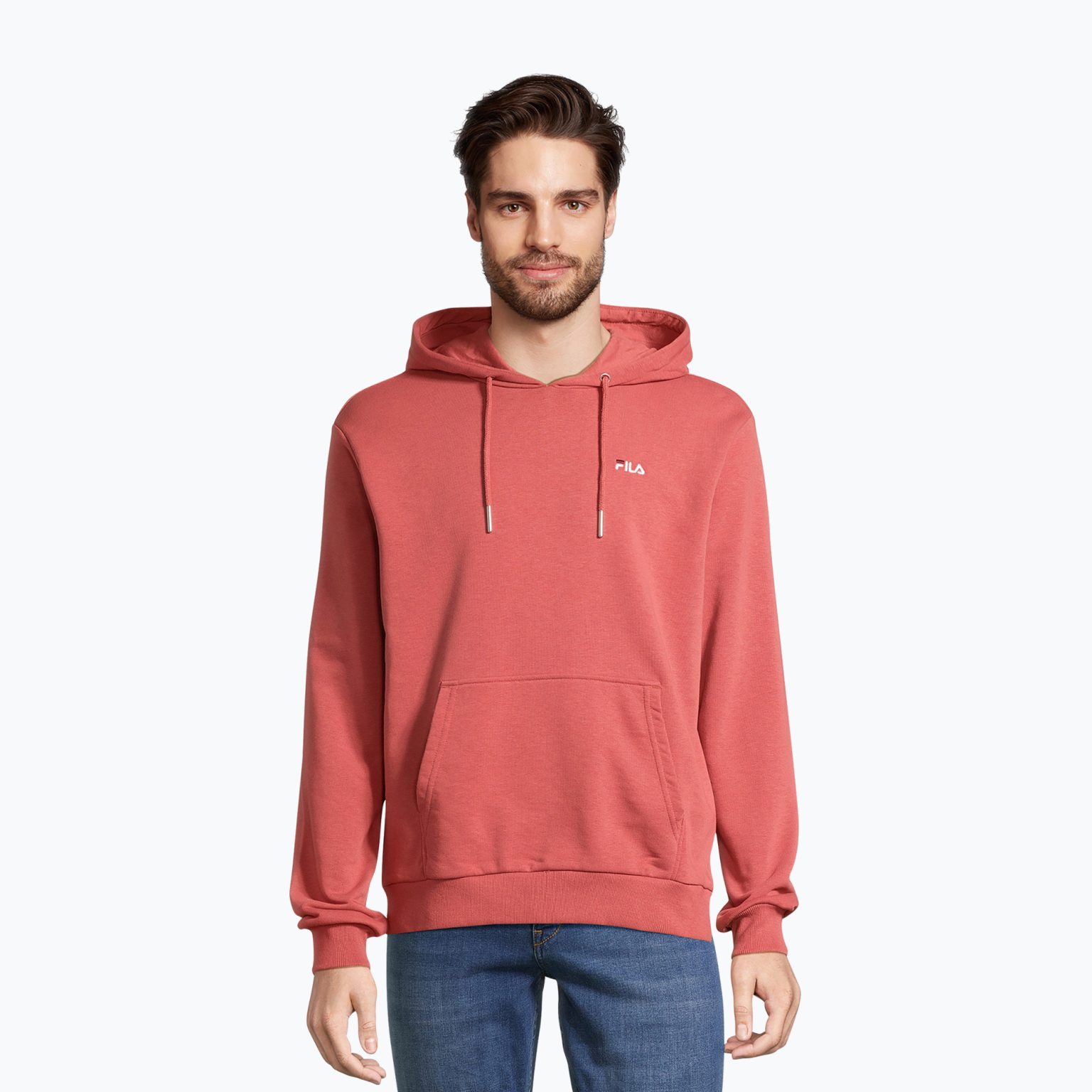 Мъжки суитшърт FILA Bengel Regular Hoody marsala