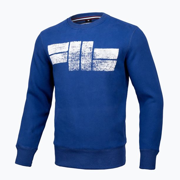 Мъжки суитшърт Pitbull West Coast Crewneck Classic Logo royal blue