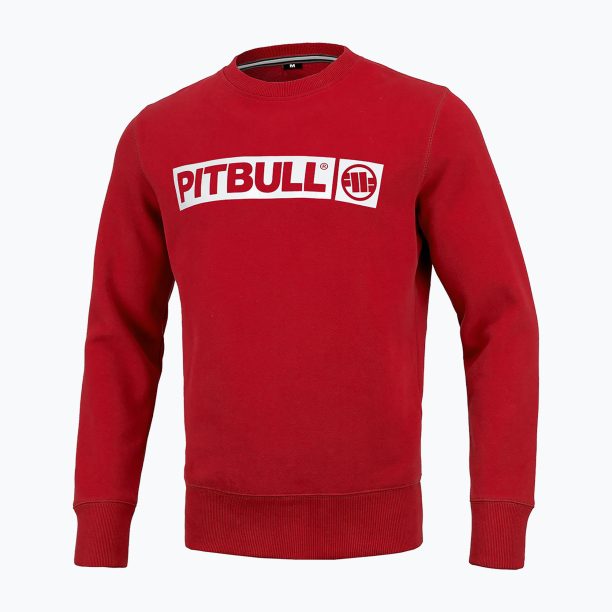 Мъжки суитшърт Pitbull West Coast Crewneck Hilltop Terry Group red