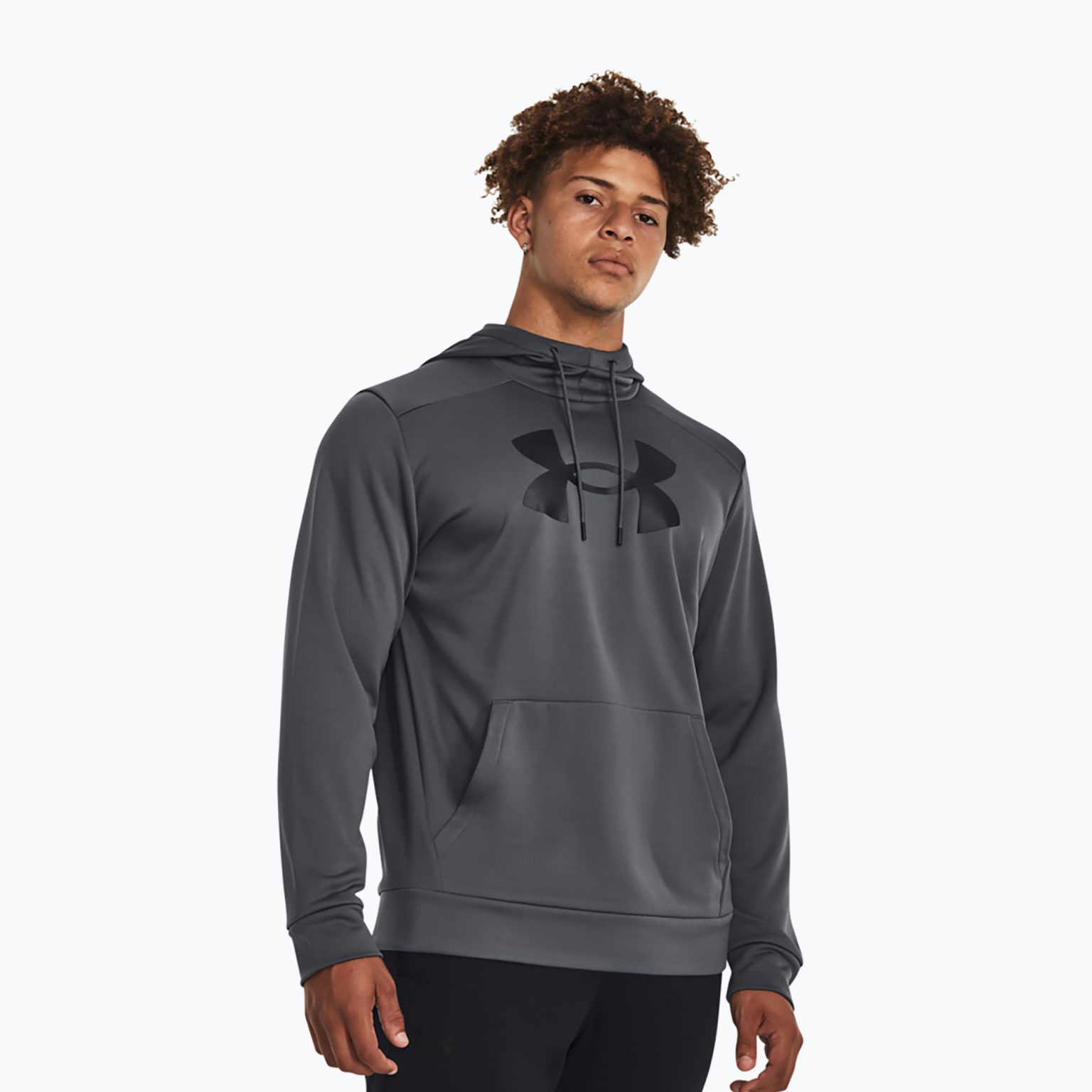 Мъжки суитшърт Under Armour Fleece Big Logo HD pitch gray/black