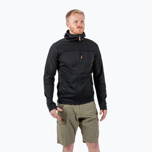 Мъжки суитшърт за трекинг Fjällräven Abisko Trail Fleece black F82257