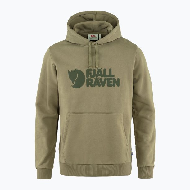 Мъжки суитшърт за трекинг Fjällräven Logo Hoodie green F84144