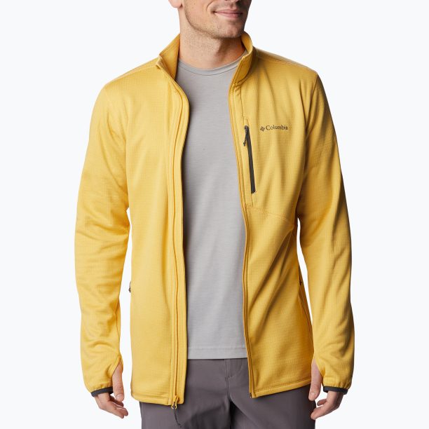 Мъжки суитшърт за трекинг Park View Fleece FZ yellow 1952222