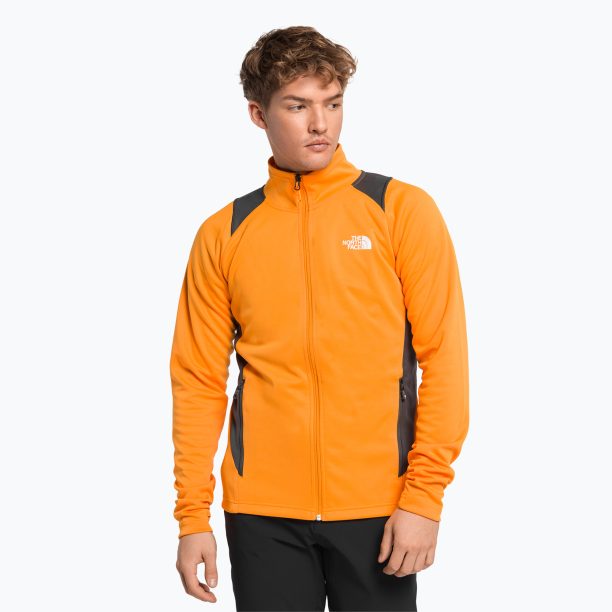 Мъжки суитшърт за трекинг The North Face AO Midlayer FZ Hoodie yellow NF0A5IMF8M61