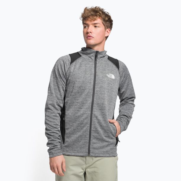 Мъжки суитшърт за трекинг The North Face AO Midlayer FZ grey NF0A5IMFYLM1