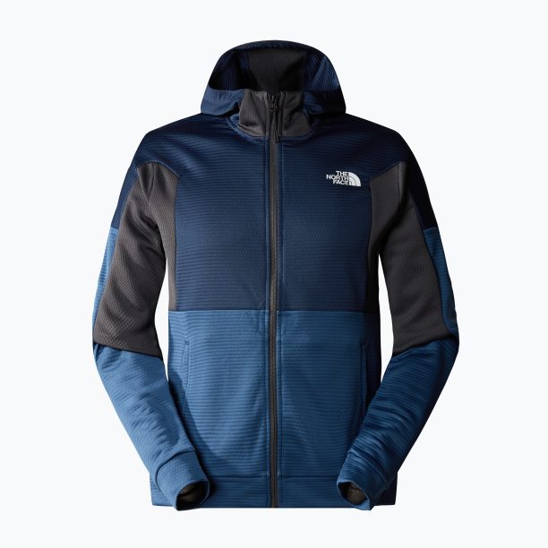 Мъжки суитшърт за трекинг The North Face Ma Full Zip Fleece shady blue/summit navy/asphalt grey