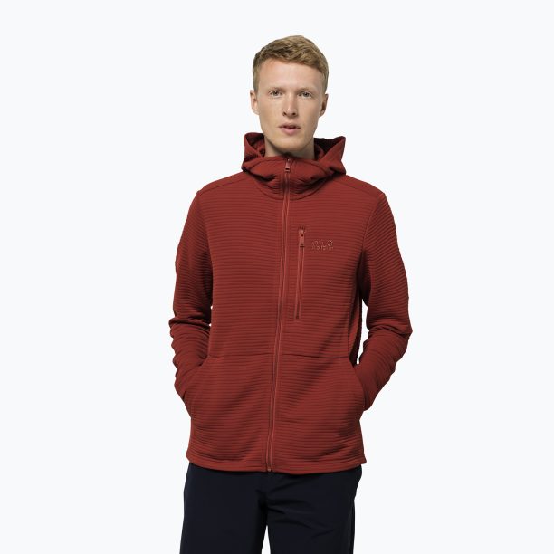 Мъжки суитшърт с полар Modesto на Jack Wolfskin червен 1706492_3740