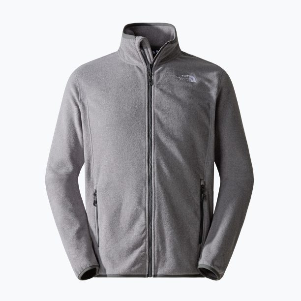 Мъжки суитшърт с полар The North Face 100 Glacier Full Zip medium grey heather