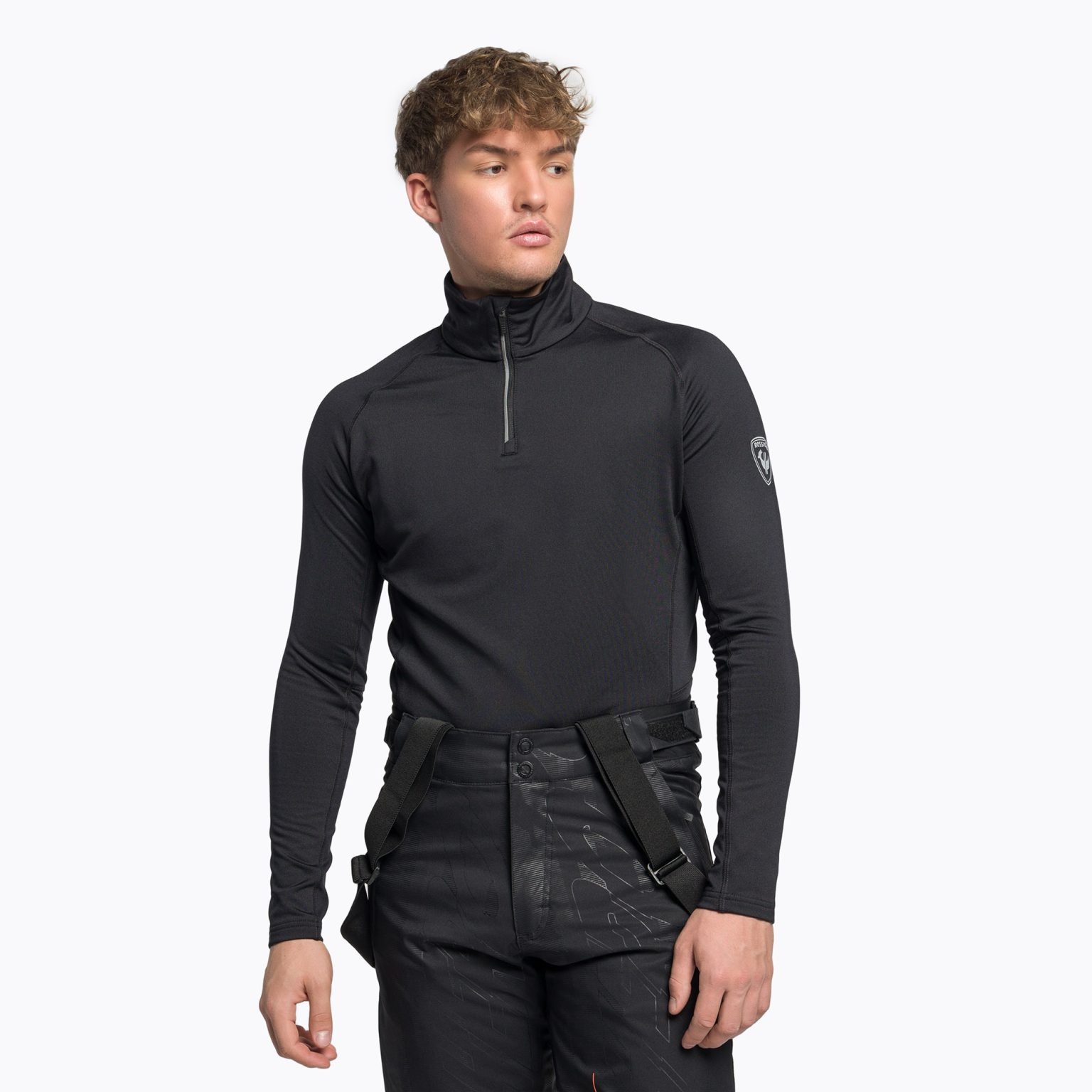 Мъжки термален суитшърт Rossignol Classique 1/2 Zip black