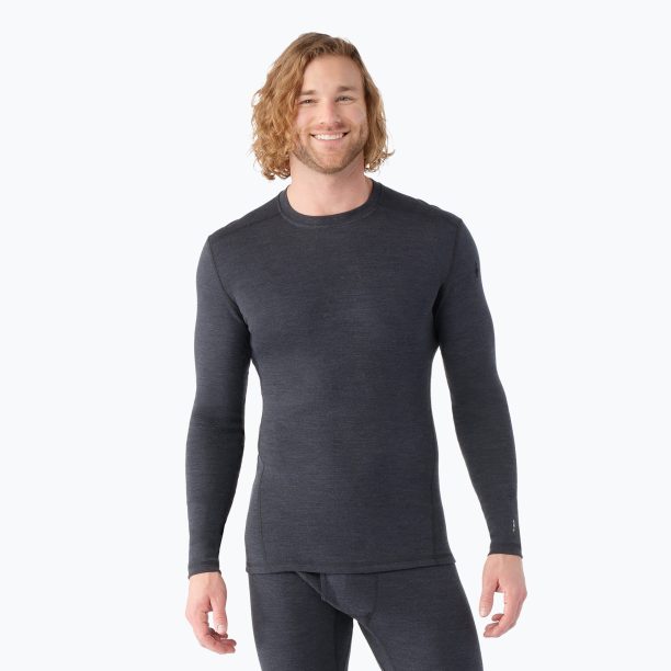 Мъжки термални тениски Smartwool Merino 250 Baselayer Crew Boxed charcoal heather