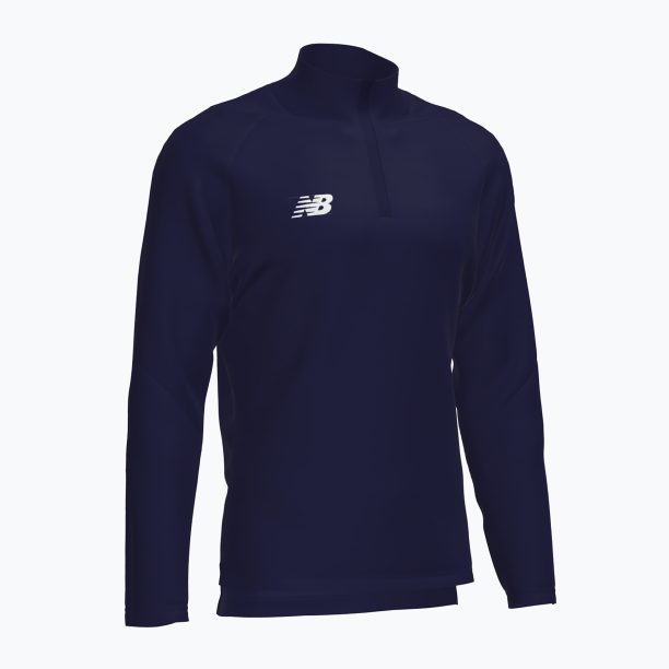 Мъжки футболен суитшърт New Balance Training 1/4 Zip Плетено тъмносиньо NBEMT9035