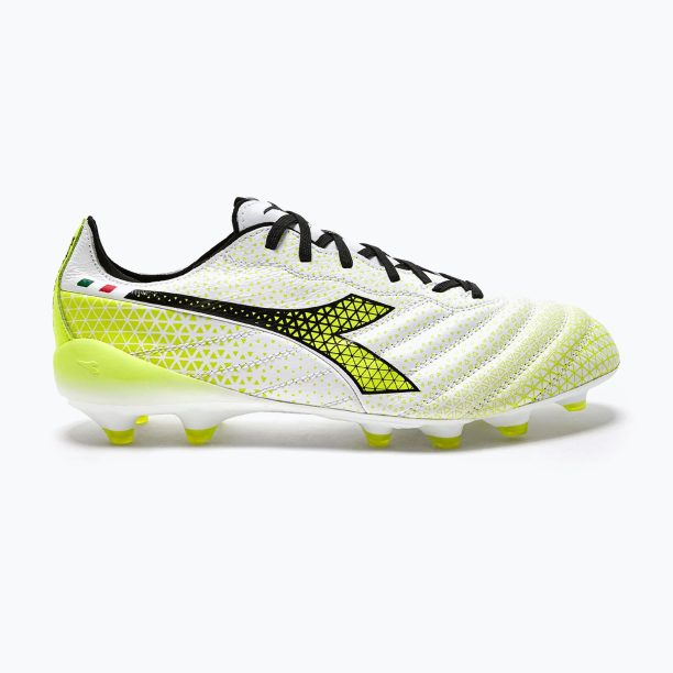 Мъжки футболни обувки Diadora Brasil Elite Tech GR ITA LPX white/black/fluo yellow