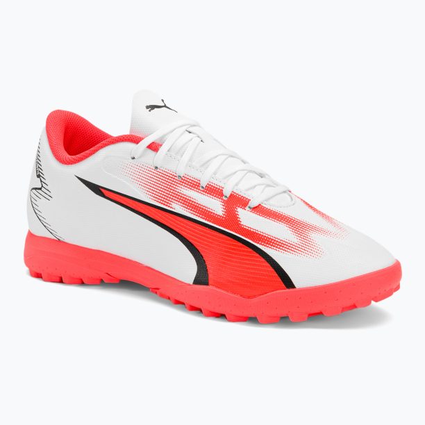 Мъжки футболни обувки PUMA Ultra Play FG/AG puma white/puma black/fire orchid