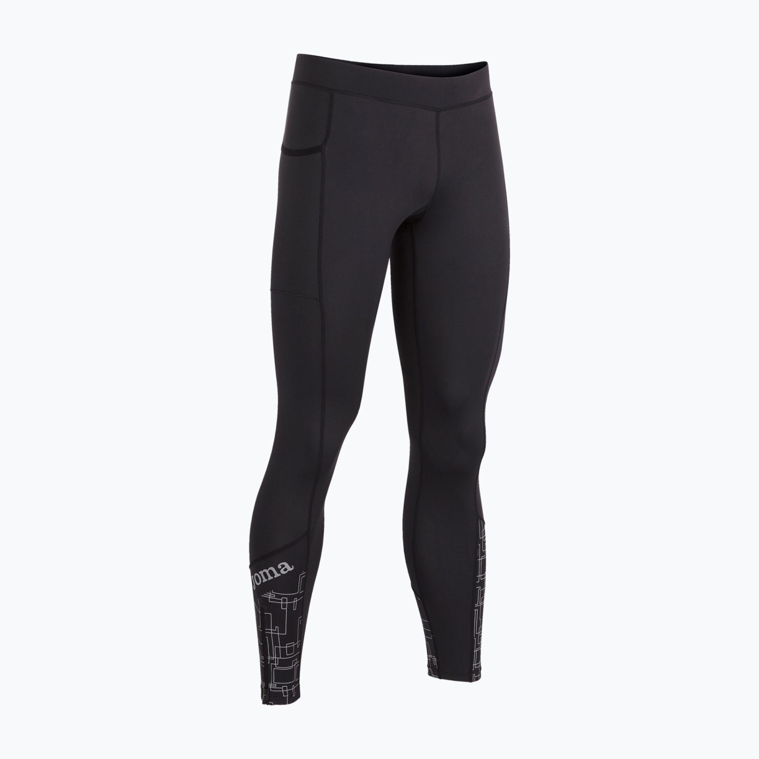 Мъжки чорапогащи за бягане Joma Elite VIII Long Tights black 101925.100