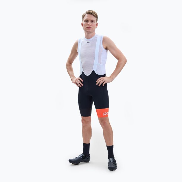 Мъжки шорти за колоездене POC Essential Road VPDs Bib Shorts uranium black/hydrogen white