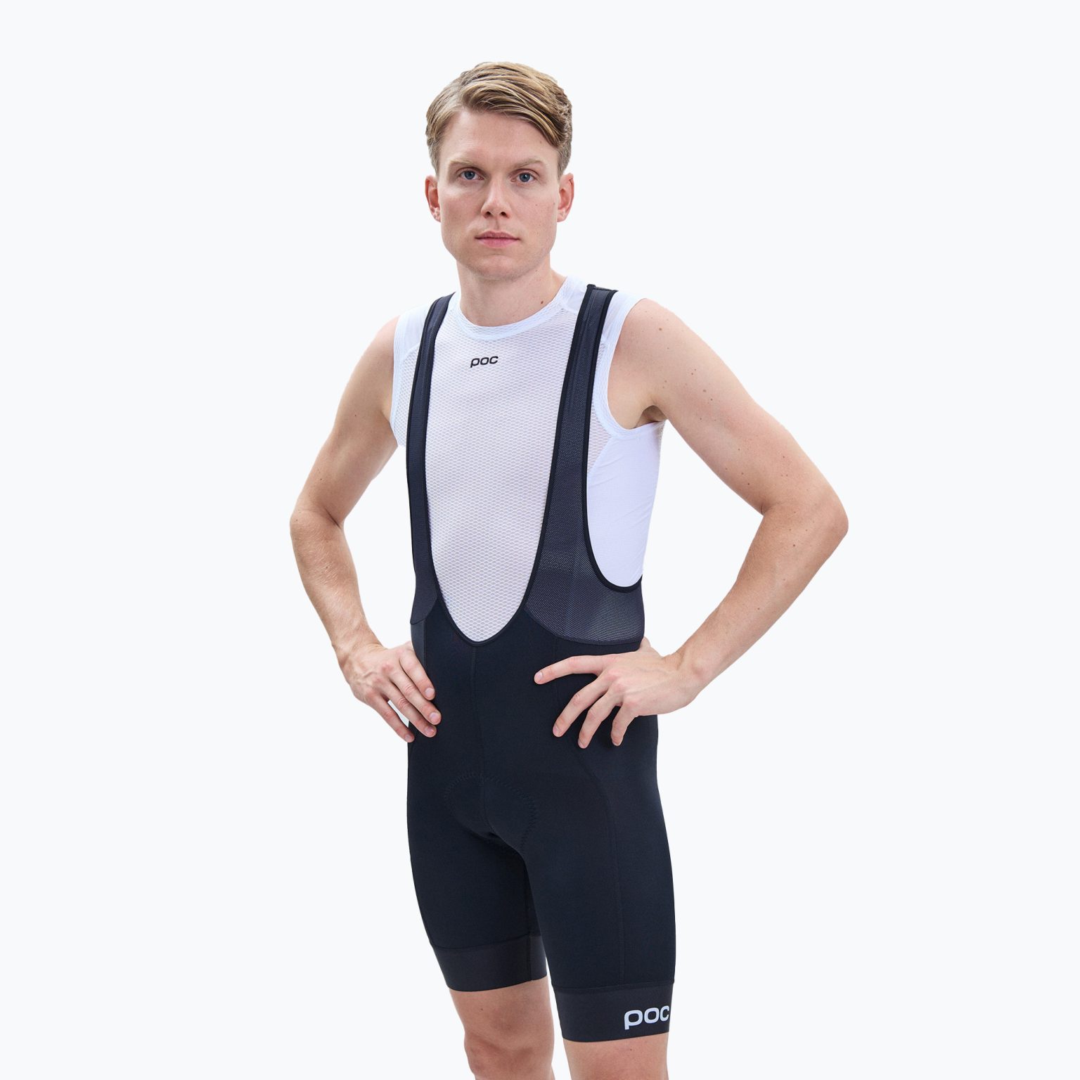 Мъжки шорти за колоездене POC Pure VPDs Bib Shorts uranium black/uranium black