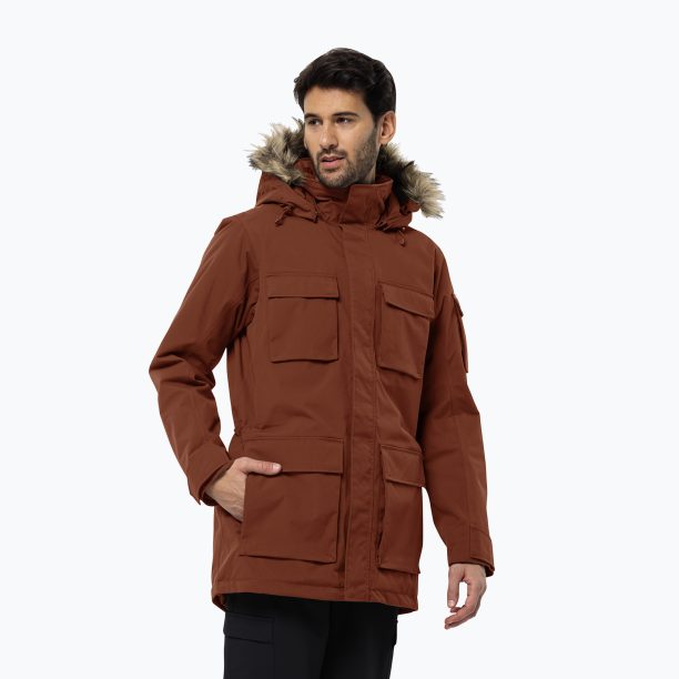 Мъжко зимно яке Jack Wolfskin Glacier Canyon Parka carmine