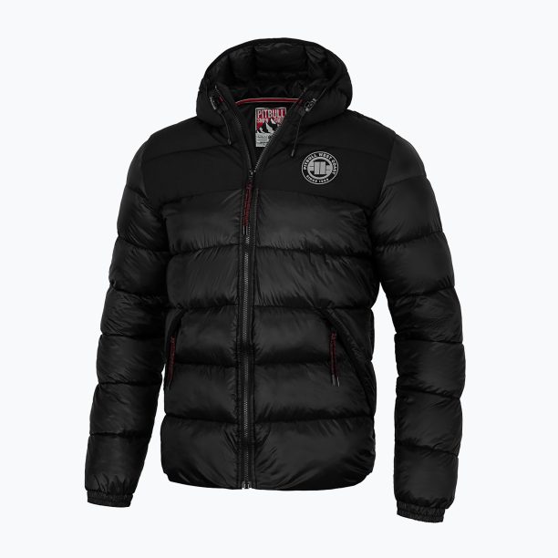 Мъжко зимно яке Pitbull West Coast Greyfox Hooded Quilted black