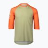 Мъжко колоездачно трико POC MTB Pure 3/4 prehnite green/zink orange