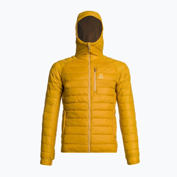 Мъжко пухено яке Haglöfs Spire Mimic Hood yellow 604676