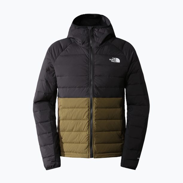 Мъжко пухено яке The North Face Belleview Stretch Down Hoodie black-green NF0A7UJE4Q61