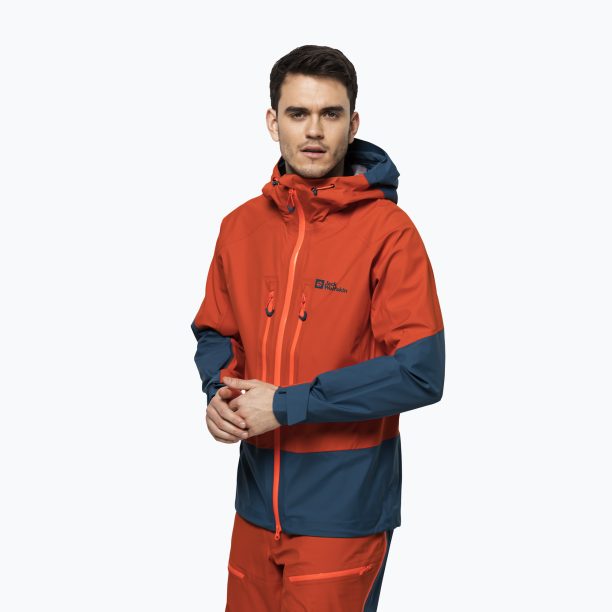 Мъжко ски яке Jack Wolfskin Alpspitze 3L оранжево 1115181