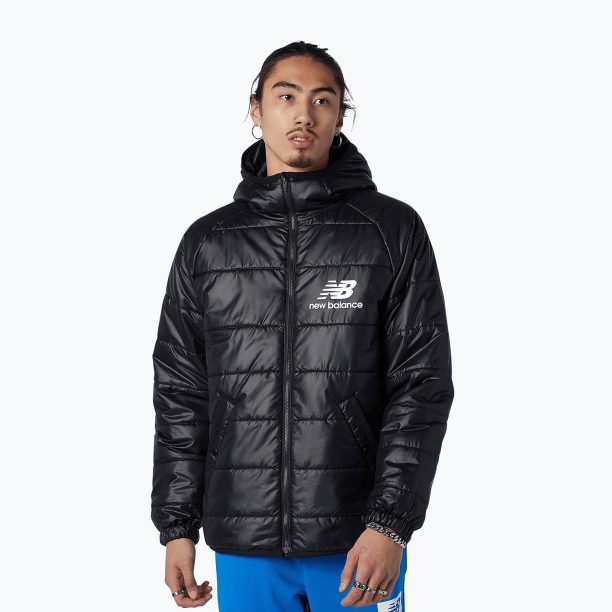 Мъжко черно яке New Balance Athletics Winterized Shor