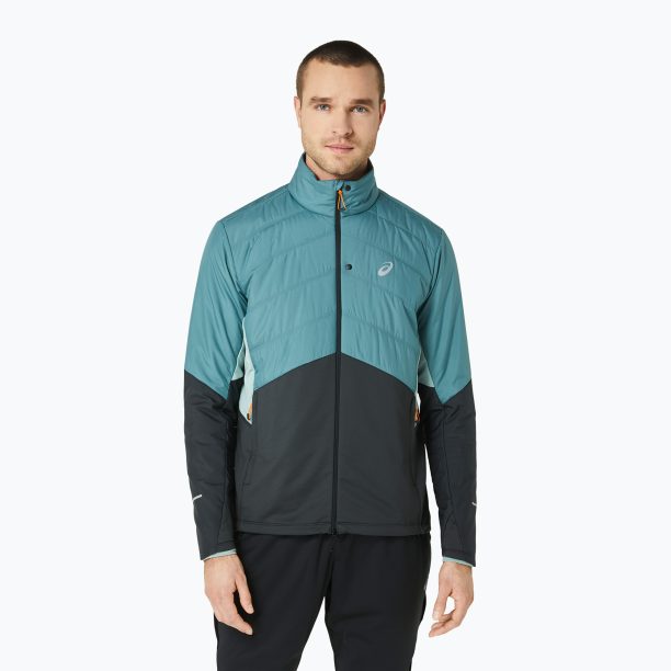 Мъжко яке ASICS Winter Run Jacket foggy teal/graphite grey