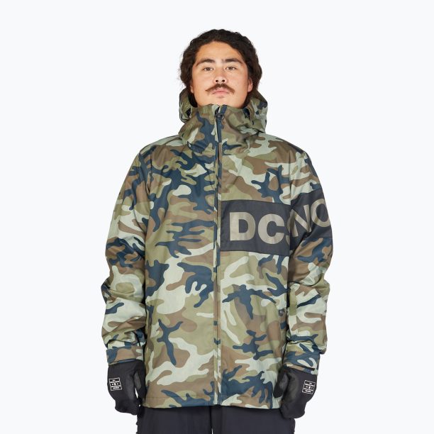 Мъжко яке за сноуборд DC Propaganda woodland camo green