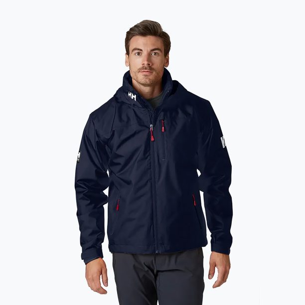 Мъжко яке с качулка Helly Hansen Crew Midlayer navy blue 33874_597