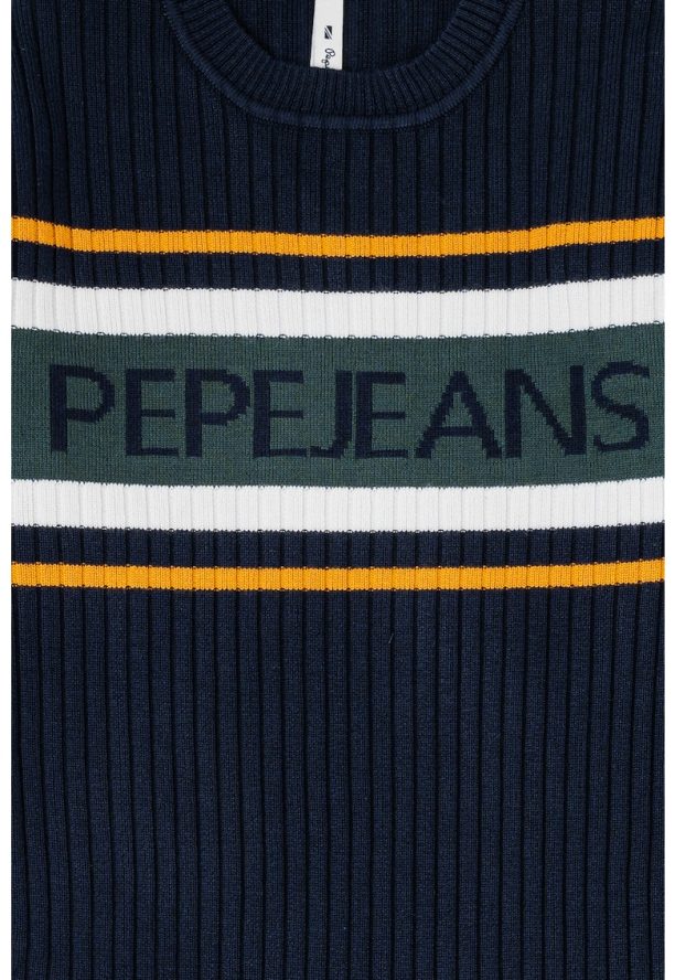 Плетена рокля с лого Pepe Jeans London