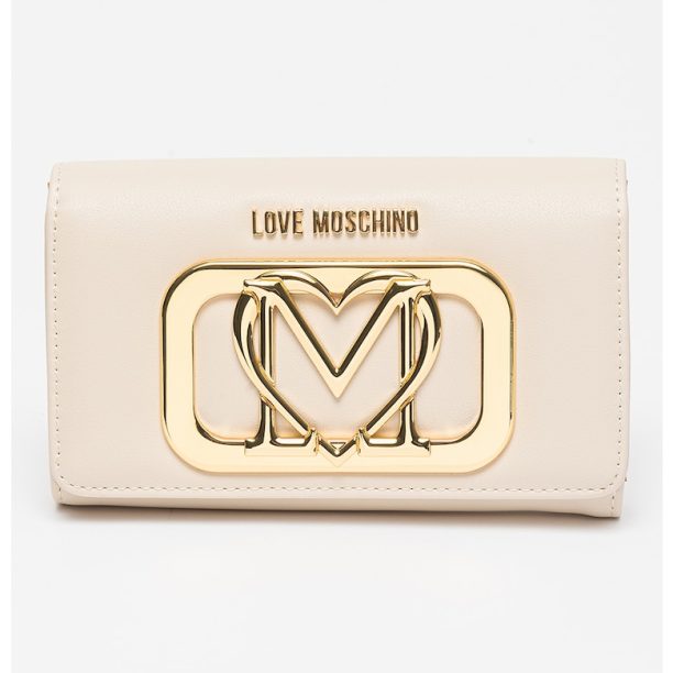 Портмоне от еко кожа с метално лого Love Moschino