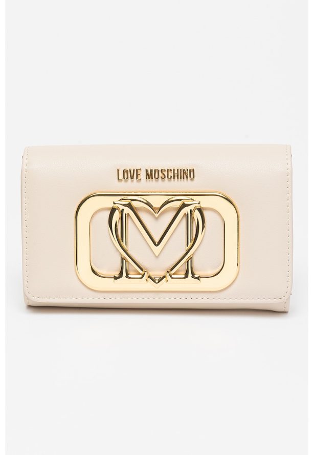 Портмоне от еко кожа с метално лого Love Moschino