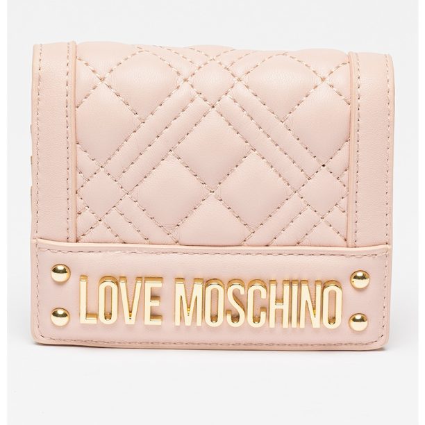 Портфейл от еко кожа с метално лого Love Moschino