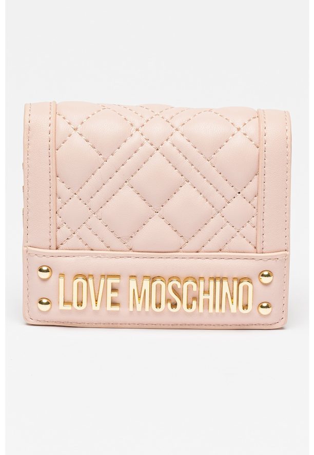 Портфейл от еко кожа с метално лого Love Moschino