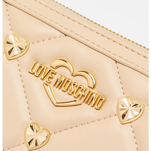 Портфейл от капитонирана еко кожа Love Moschino