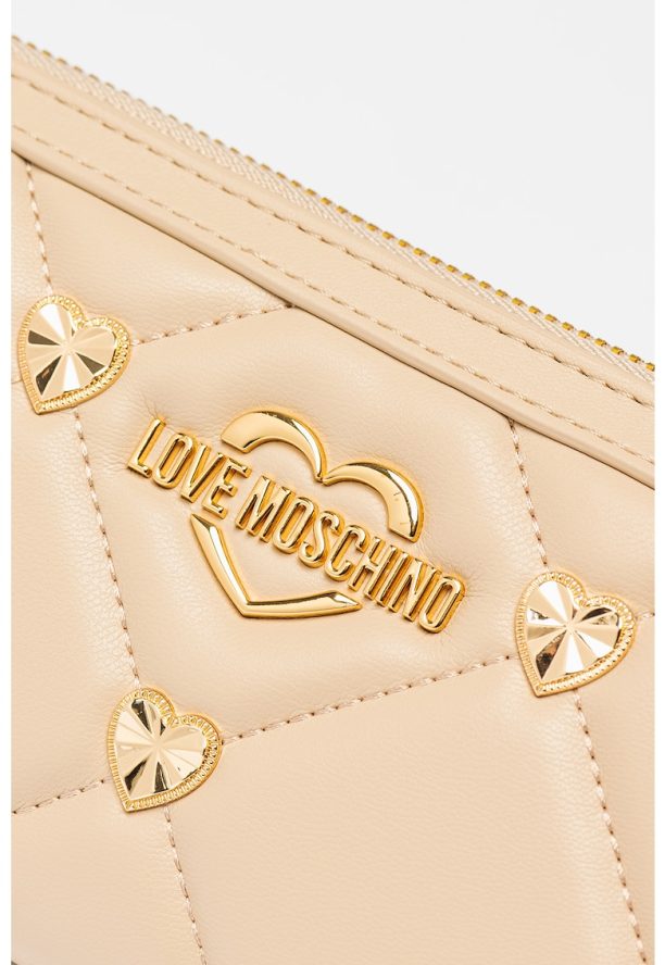 Портфейл от капитонирана еко кожа Love Moschino