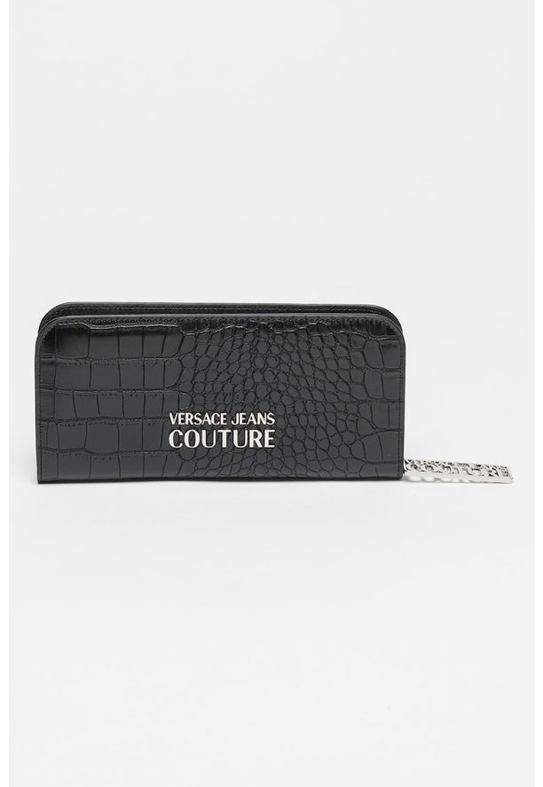 Портфейл с шагрен и цип Versace Jeans Couture