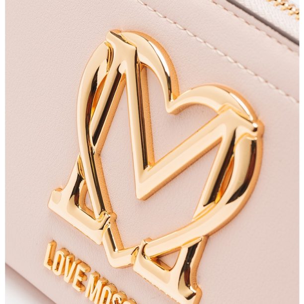 Порфейл от еко кожа с цип Love Moschino