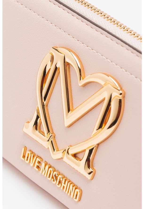 Порфейл от еко кожа с цип Love Moschino