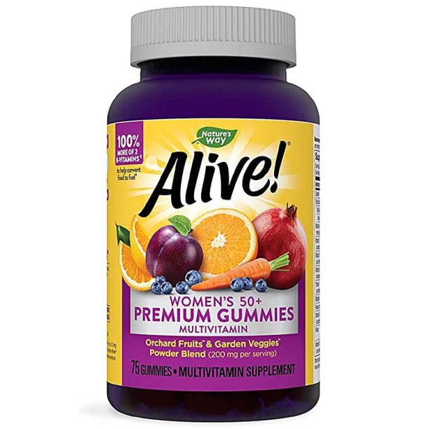 Премиум мултивитамини за жени 50+ Алайв - Alive! Women’s 50+ Premium Gummies Multivitamin