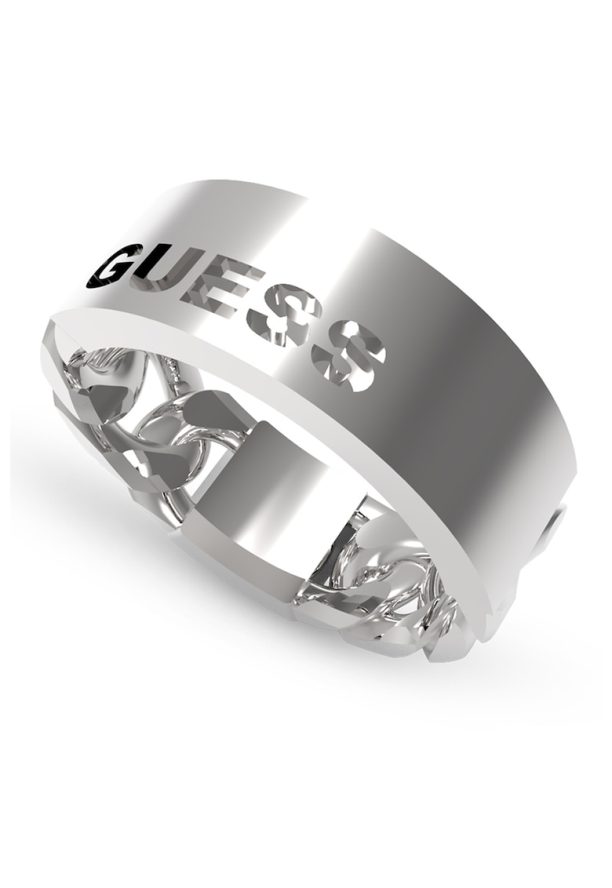 Пръстен от неръждаема стомана с лого Guess