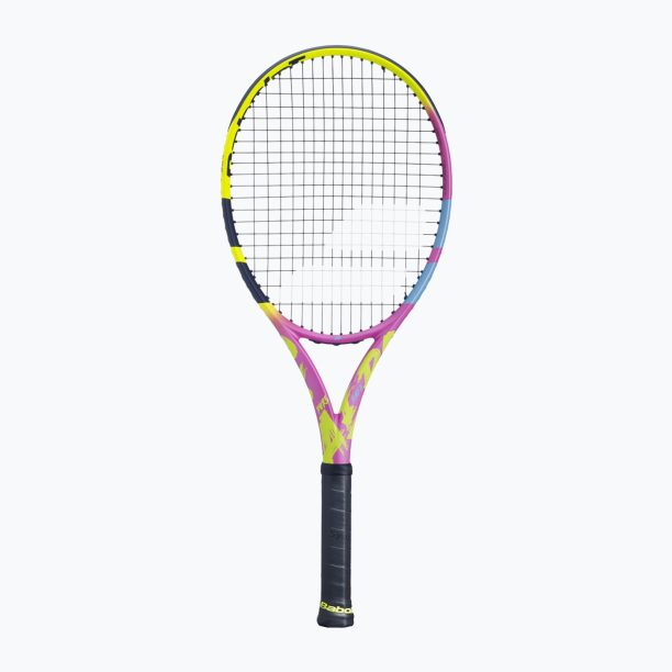 Ракета за тенис Babolat Pure Aero Rafa 2gen жълто/розово/синьо