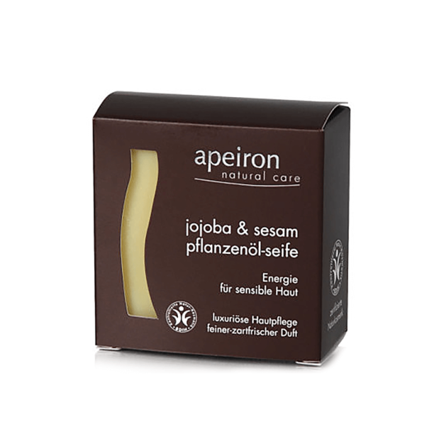 Сапун с растително масло от жожоба и сусам - Apeiron®Jojoba & Sesam Pflanzenöl-Seife Ayurveda