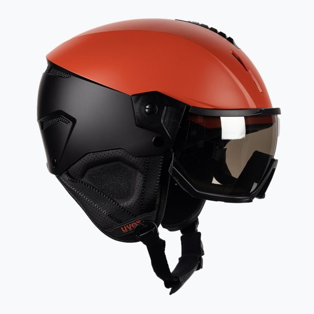 Ски каска UVEX Instinct Visor black/red 56/6/260/7005