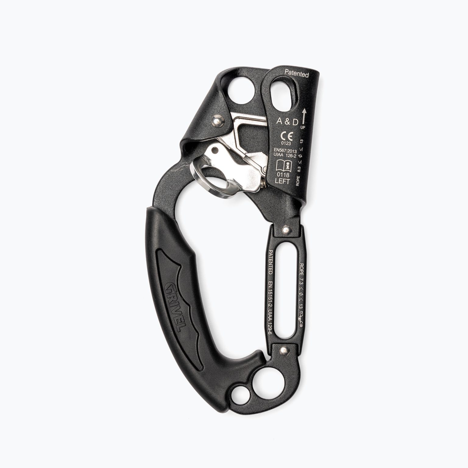 Скоба за катерене Grivel A&D Ascender Descender Left black RTADL